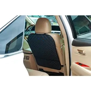 Organizer spatar scaun ECO (1 buc, Negru cu cusatura albastra) foto 1