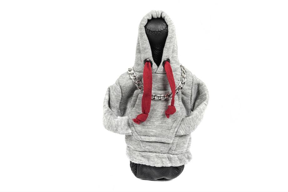 Husa schimbator viteze hoodie (gri, snur bordo) Image