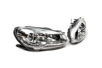 Volkswagen Golf 6 2008-2014 Faruri Fata Silver (2 buc, LED) foto 3