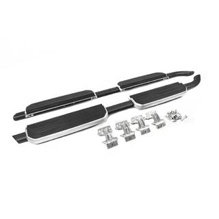 Praguri laterale OEM Silver (pentru 110/130, 2 buc) Land Rover Defender 2019- foto 2