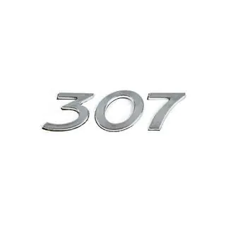 Inscription 307 (105mm x 30mm) Peugeot 307 2001-2008 foto 1