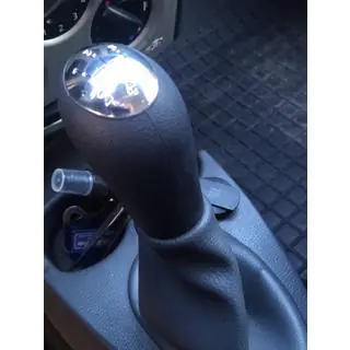 Buton schimbator viteze 8200079112 (negru cu crom) Dacia Logan I 2005-2008 foto 3
