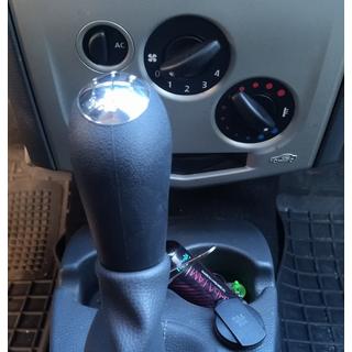 Buton schimbator viteze 8200079112 (negru cu crom) Dacia Logan I 2005-2008 foto 2