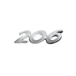 Inscription 206 (90mm x 25mm) Peugeot 206 1998-2024 foto 1