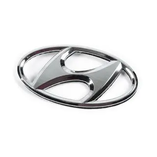 Emblema 86300-1J500 (125 mm x 65 mm) Hyundai I-20 2008-2012 foto 2