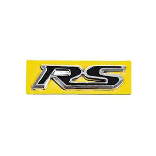 Emblema RS negru cu crom (95mm x 25mm) foto 1