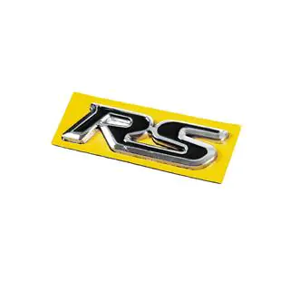 Emblema RS negru cu crom (95mm x 25mm) foto 2