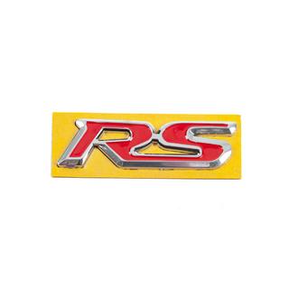 Emblema RS rosu cu crom (95mm x 25mm) foto 1