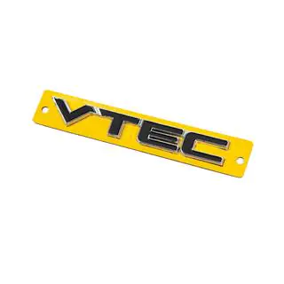 Emblema VTEC negru cu crom (110mm x 15mm) foto 2