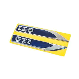 Ornamente laterale GTI albastru crom (145mm x 22m) foto 2