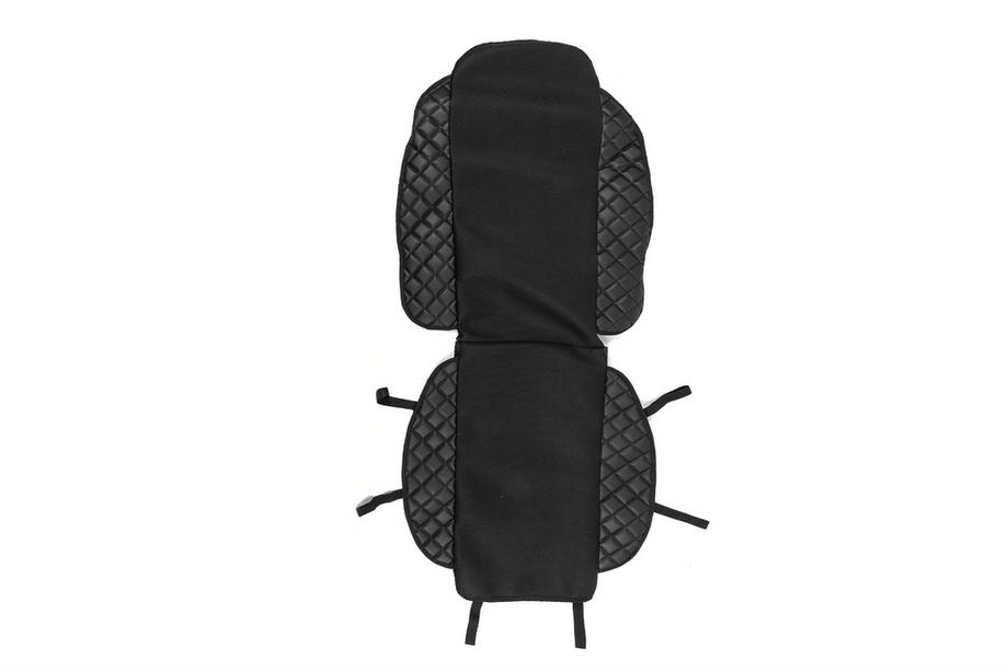Husa de scaun ECO si material textil (1 buc, Negru cu cusatura neagra + material) Image