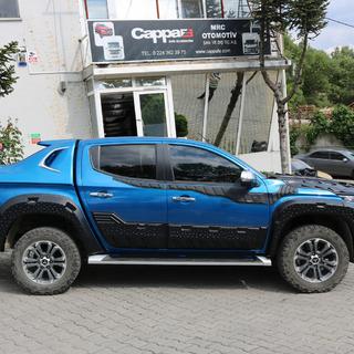 Molduri Superioare Usi 2019+ (6 buc, ABS) Mitsubishi L200 2015-2024 foto 3