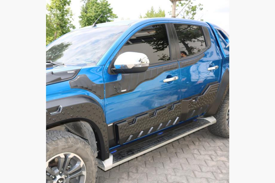 Mitsubishi L200 2015-2024 Molduri Superioare Usi 2019+ (6 buc, ABS) Foto 2