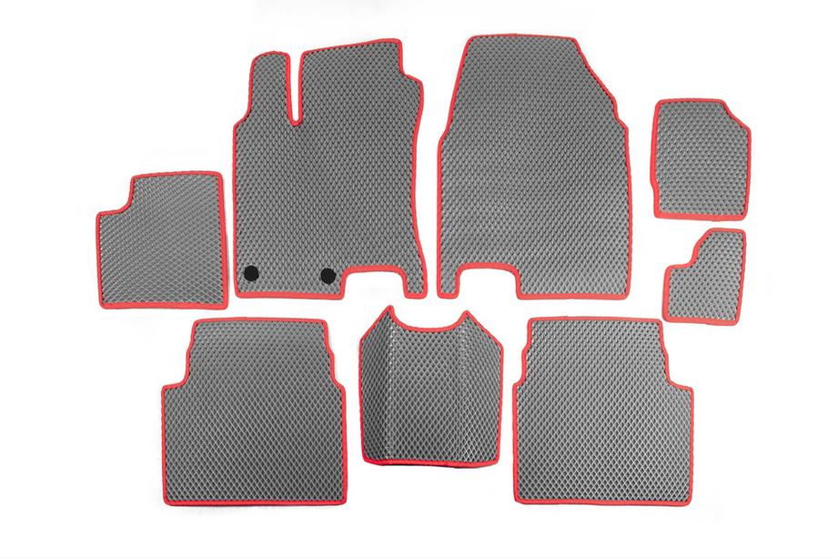 Nissan Qashqai 2007-2010 Covorase EVA pentru +2 (3 randuri, gri) Image