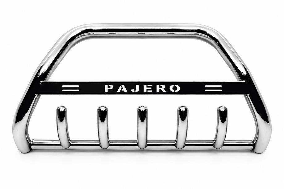 Mitsubishi Pajero Wagon III 1999-2006 Bullbar WT004 (Inox) Image