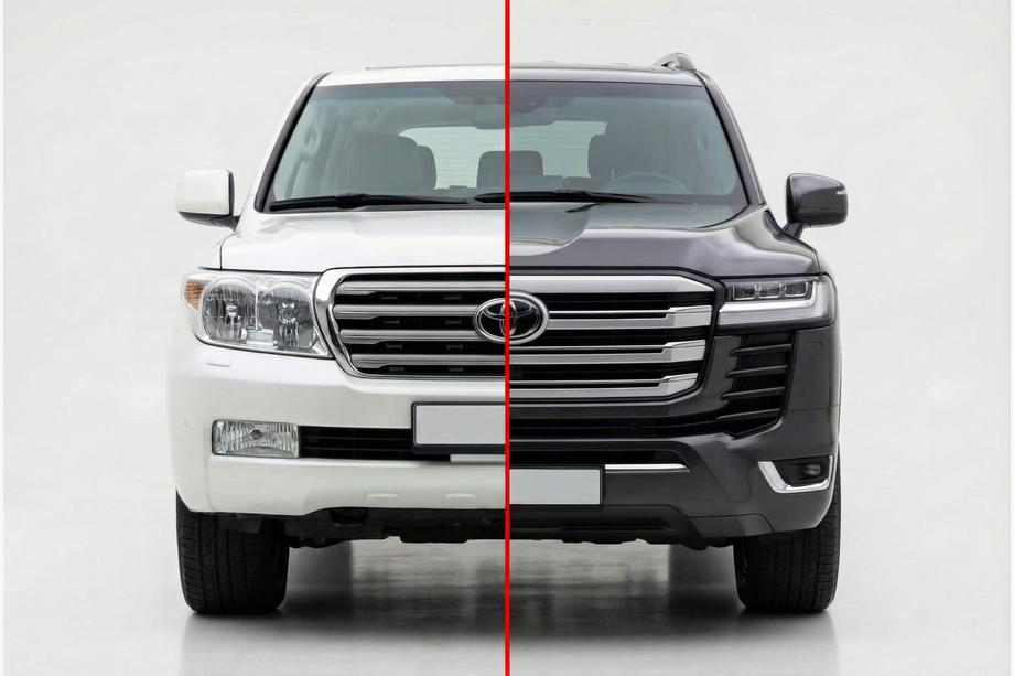 Toyota Land Cruiser 200 2007-2021 Kit restyling catre LC 300 High-Line (Set complet) Foto 1