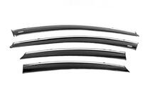 Hyundai Elantra (MD/UD) 2011-2015 Deflectoare geamuri cu ornament cromat (4 buc, Niken) foto 1