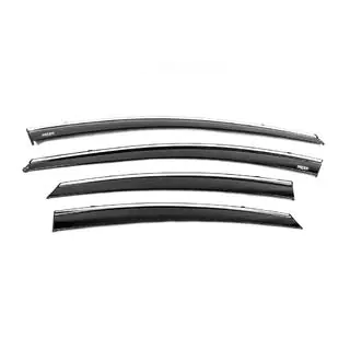 Deflectoare geamuri cu ornament cromat (4 buc, Niken)