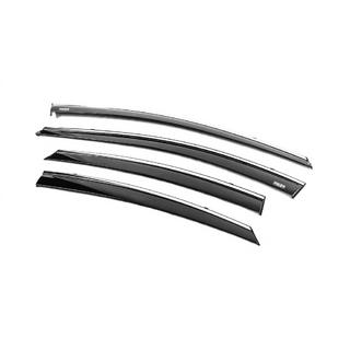 Deflectoare geamuri cu ornament cromat (4 buc, Niken) foto 2