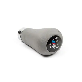 Maner schimbator viteze OEM (piele ecologica, gri neted) BMW 5 Series E34 1988-1995 foto 3