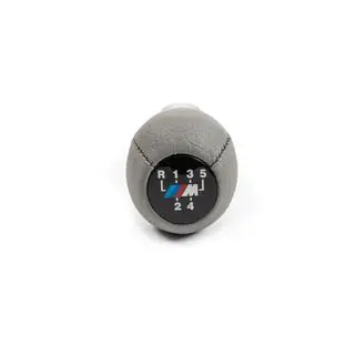 Maner schimbator viteze OEM (piele ecologica, gri neted) BMW 5 Series E34 1988-1995 foto 4