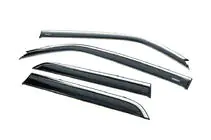 Toyota 4Runner 2009-2024 Deflectoare geamuri cu ornament cromat (4 buc, Niken) foto 1