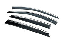MG ZS 2017-2024 Deflectoare geamuri cu ornament cromat (4 buc, Niken) foto 2
