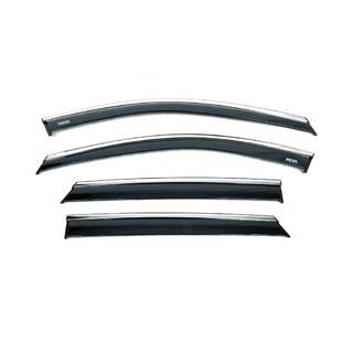 Deflectoare geamuri cu ornament cromat (4 buc, Niken) foto 2