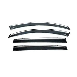 Deflectoare geamuri cu ornament cromat (4 buc, Niken) foto 4