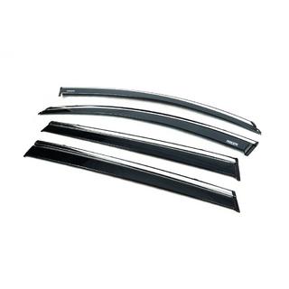 Deflectoare geamuri cu ornament cromat (4 buc, Niken) Chery Tiggo 7 2020- foto 3