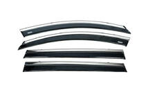 Chery Tiggo 8 2017- Deflectoare geamuri cu ornament cromat (4 buc, Niken) foto 1