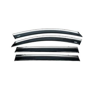 Deflectoare geamuri cu ornament cromat (4 buc, Niken) Chery Tiggo 8 2017- foto 1