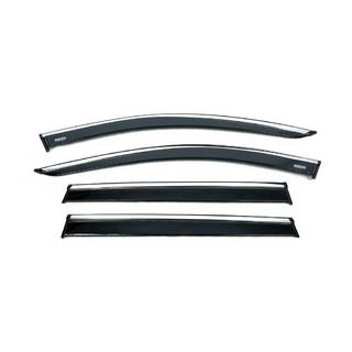 Deflectoare geamuri cu ornament cromat (4 buc, Niken) foto 3