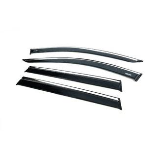 Deflectoare geamuri cu ornament cromat (4 buc, Niken) foto 4