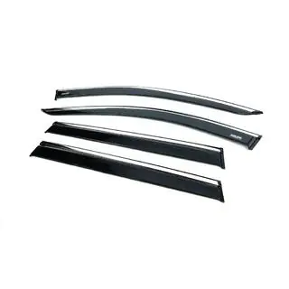 Deflectoare geamuri cu ornament cromat (4 buc, Niken) foto 4