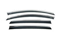 Volkswagen Golf 6 2008-2014 Deflectoare geamuri cu ornament cromat Niken (HB, 4 buc) foto 3