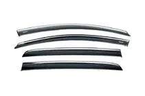 Volkswagen Golf 6 2008-2014 Deflectoare geamuri cu ornament cromat Niken (HB, 4 buc) foto 3