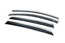 Volkswagen Golf 6 2008-2014 Deflectoare geamuri cu ornament cromat Niken (HB, 4 buc) foto 4