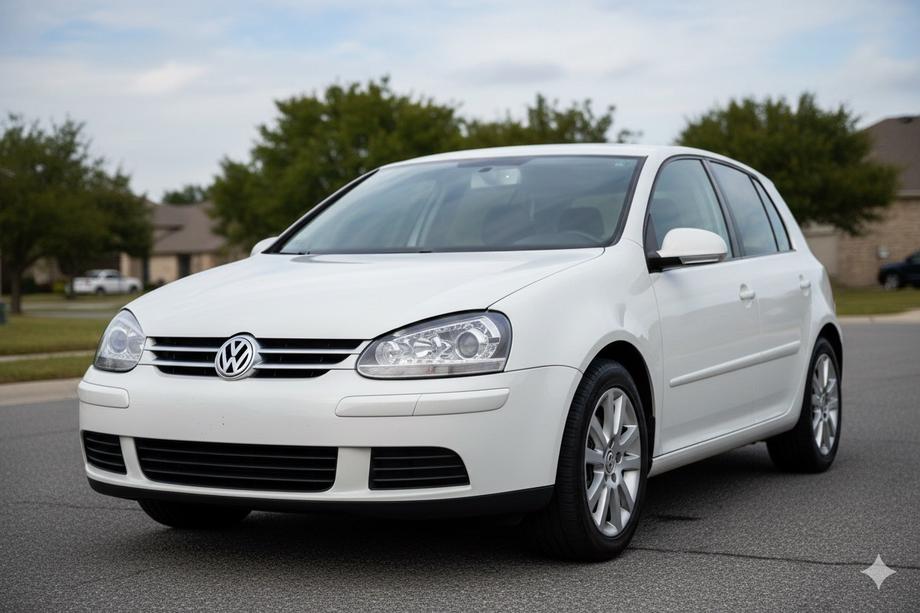 Volkswagen Golf 5 2003-2009 Faruri fata cu lumini LED Silver (2 buc) Image