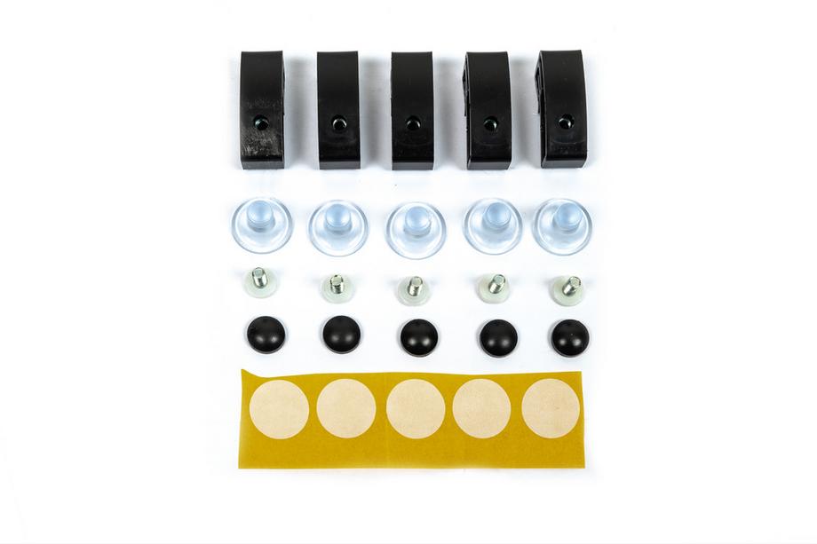 Kit prindere deflector capota (5 buc, EuroCap) Foto 1