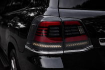 Toyota Land Cruiser 200 2007-2021 Stopuri Spate 2008-2015 (Sequential Red) foto 2