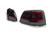 Toyota Land Cruiser 200 2007-2021 Stopuri Spate 2008-2015 (Sequential Red) foto 4