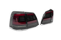 Toyota Land Cruiser 200 2007-2021 Stopuri Spate 2008-2015 (Sequential Red) foto 3