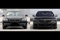 BMW 7 Series F01/F02 2008-2015 Kit restyling catre G12 M760 (cu inlocuirea capacului portbagajului si aripilor spate) foto 133