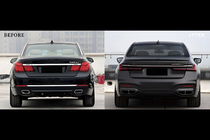 BMW 7 Series F01/F02 2008-2015 Kit restyling catre G12 M760 (cu inlocuirea capacului portbagajului si aripilor spate) foto 131