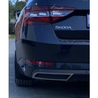 Ornamente capat bara spate Carmos (3 buc, inox) Skoda Superb 2015-2024 foto 2
