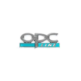 Emblema metalica portbagaj OPC Line (Crom+Albastru) foto 2