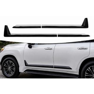 Molduri negre usi F-Sport alb+negru (4 buc, ABS) foto 1
