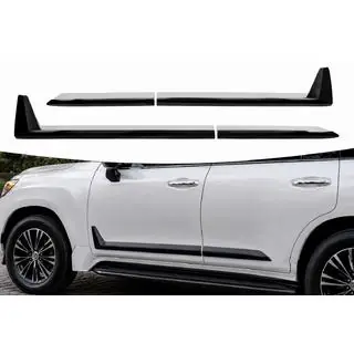 Molduri negre usi F-Sport alb+negru (4 buc, ABS) foto 1