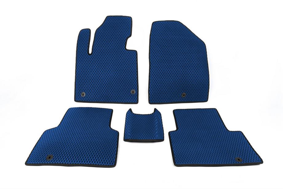 Hyundai Santa Fe 3 2012-2018 Covorase 5 Locuri (EVA, Albastru) Image